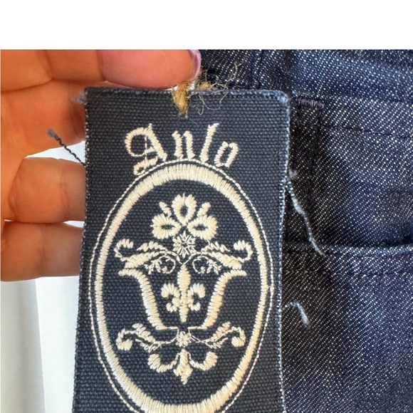 Anlo low rise dark blue Caspian vintage wash bootcut jeans - Picture 5 of 7